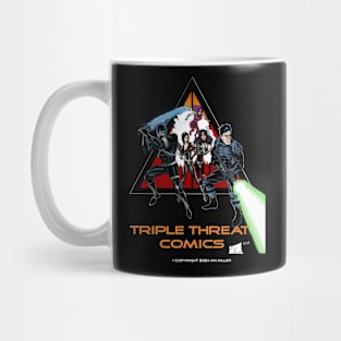 Triple Threat Comics Logo with Codename: Hunter Mug